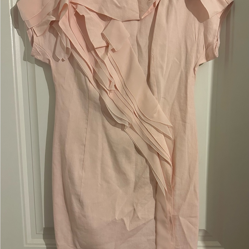 Elegant Pink Ruffle Top